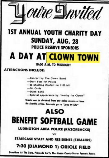 Clown Town - Aug 1977 Ad